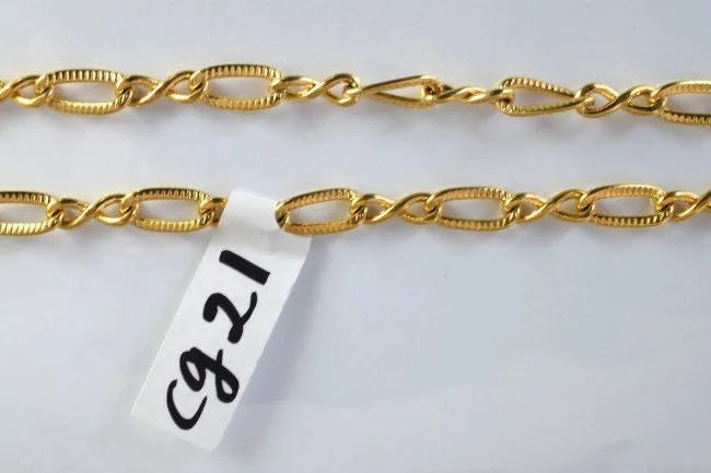 18k Gold Filled Look, EP chain 16.5" inch cg21