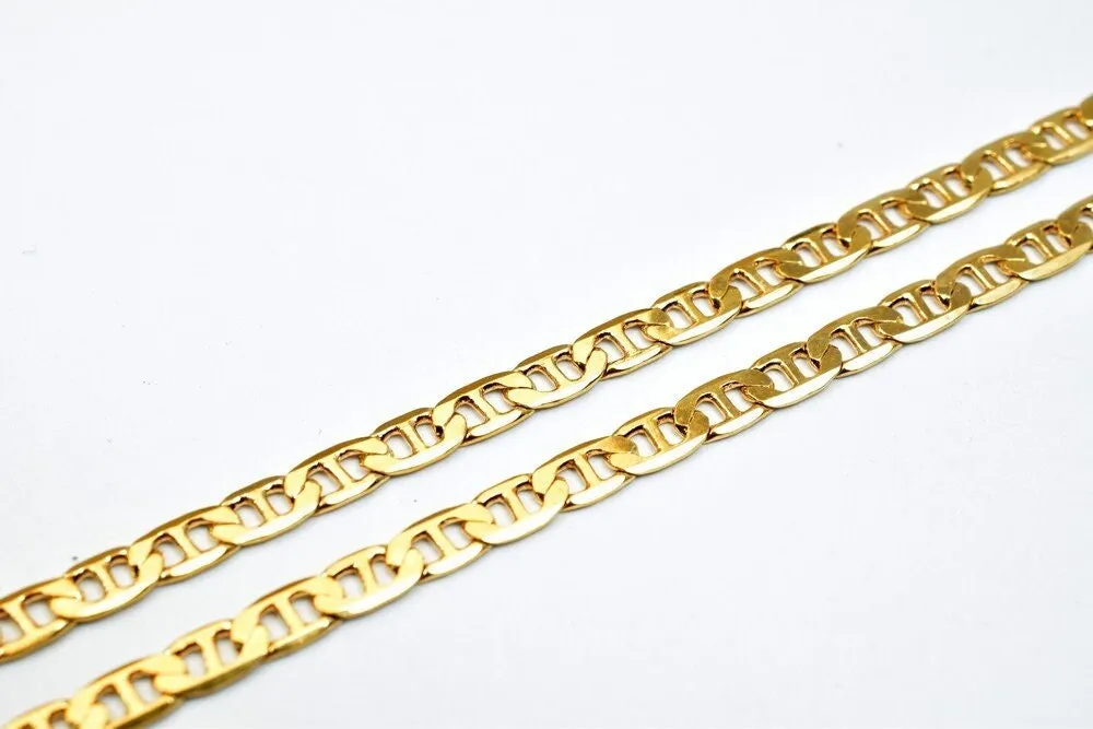 2.5mm Gold Filled Look, EP chain 18k gfc032h sold by foot for jewelry making