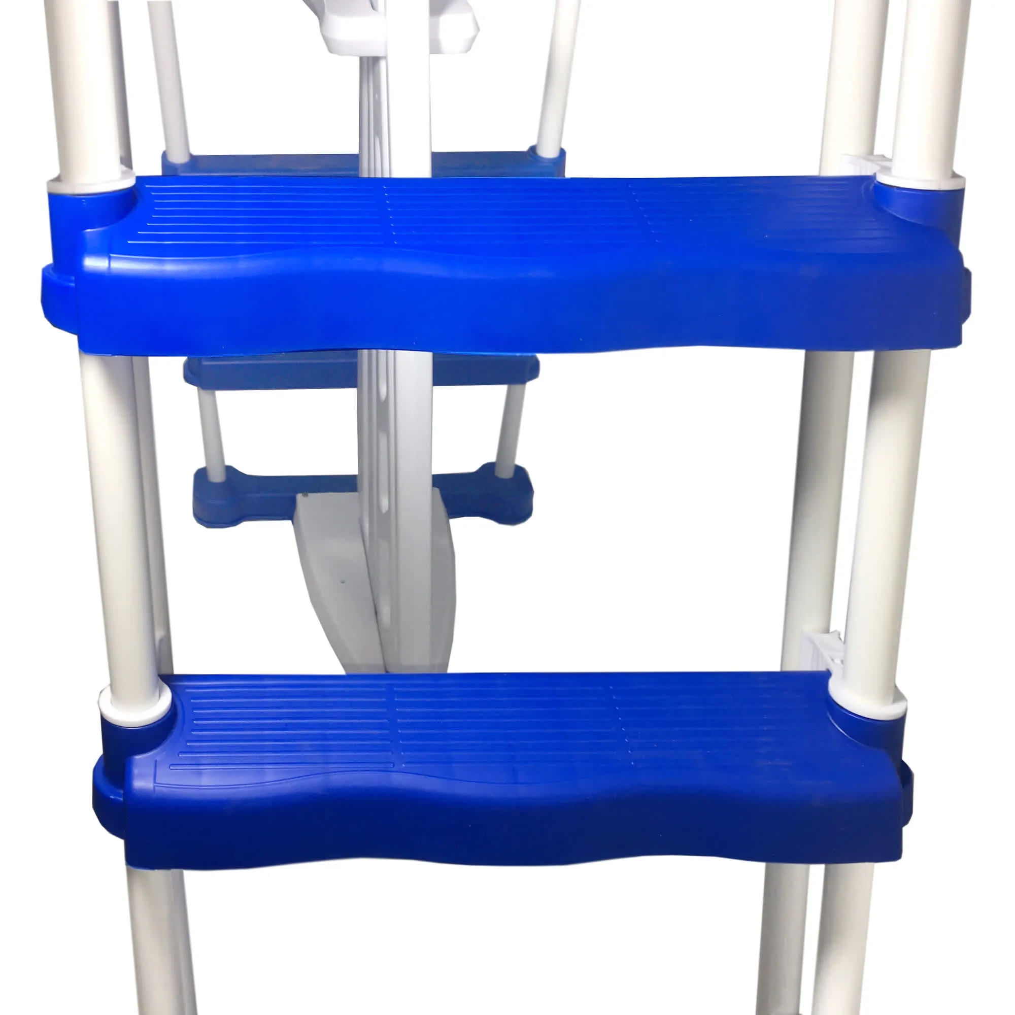 52-in A-Frame Ladder w/ Safety Barrier and Removable Steps for Above Ground Pools