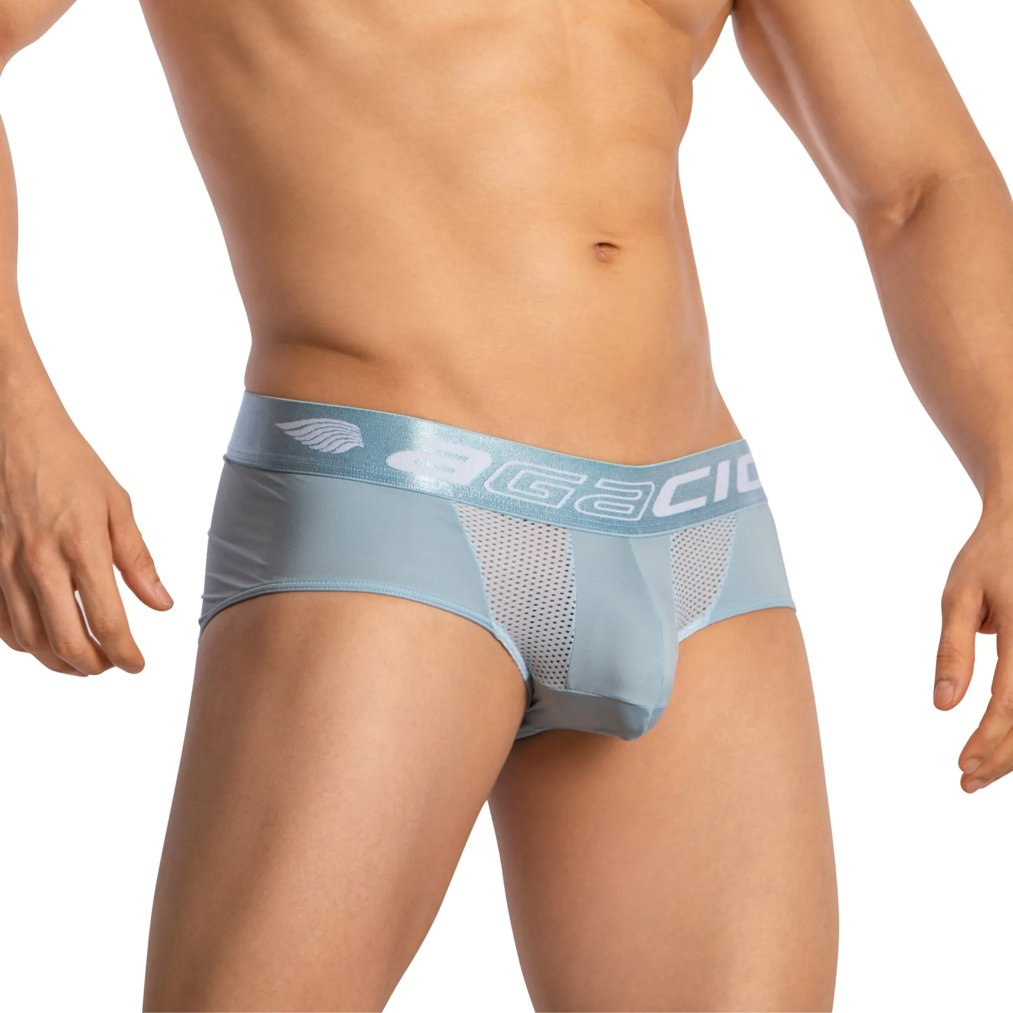 Agacio Sheer Briefs with Pouch AGJ041