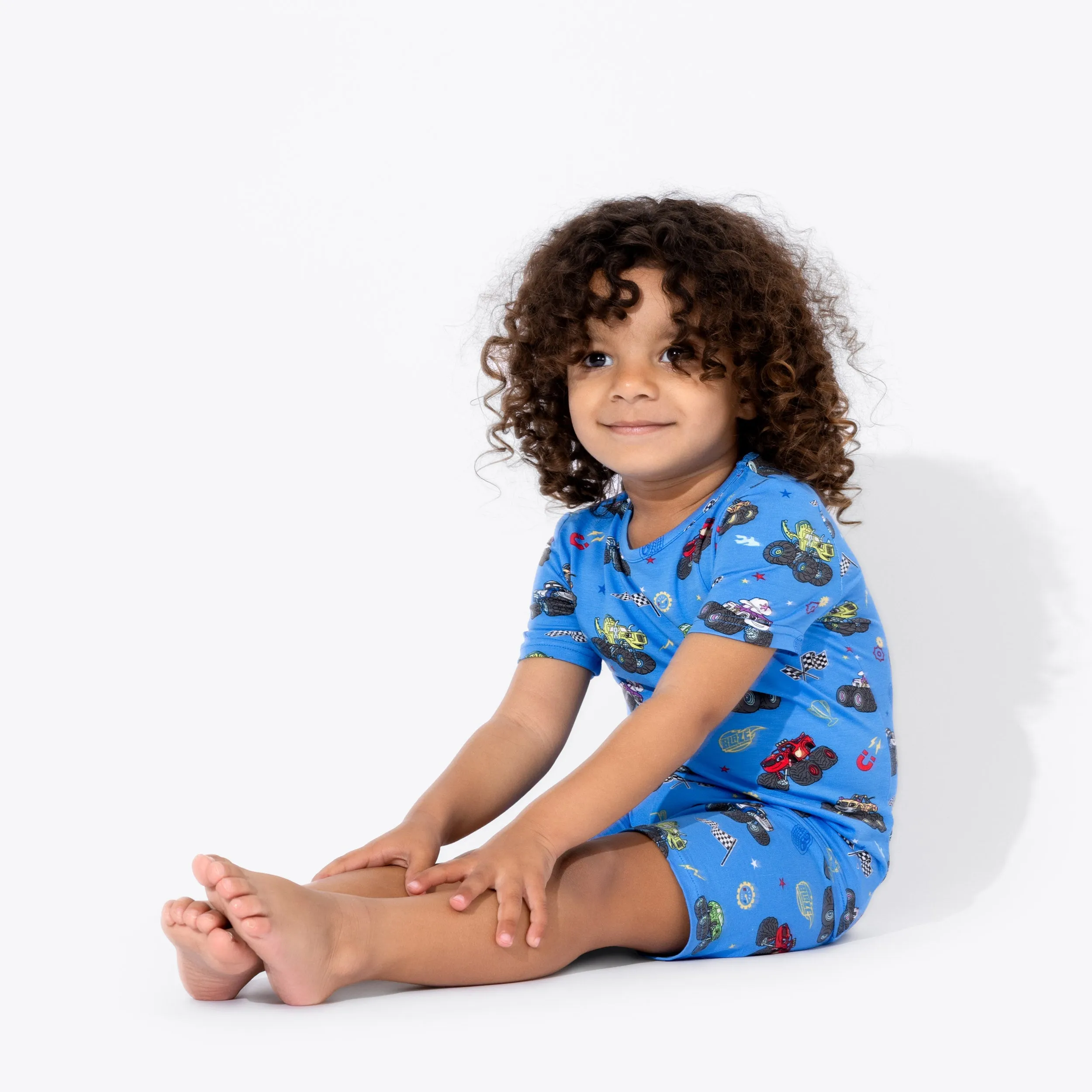 Bellabu Bear 2 piece Short Sleeve w/ Shorts PJ Set - Blaze and the Monster Machines