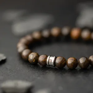 Bracelet with 8mm Bronzite stone