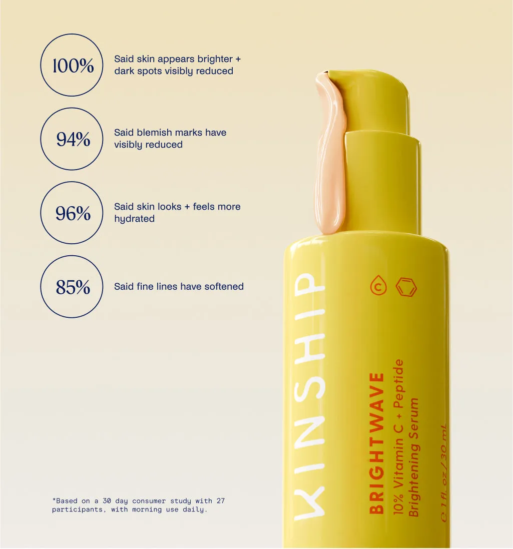 Brightwave 10% Vitamin C   Peptide Brightening Serum