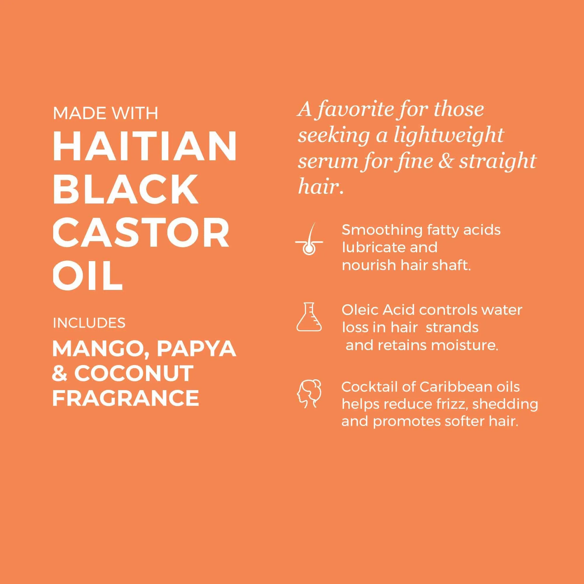 Buy Haitian Black Castor Oil: Mango Papaya & Coconut (3.4oz), get one FREE