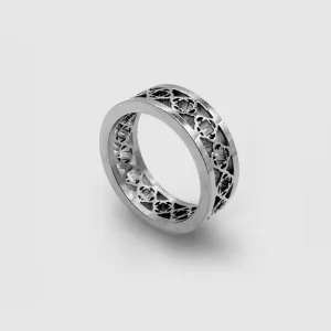 Clover Band Ring (Silver)