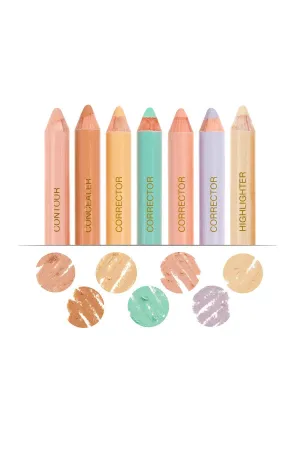 Color Match Set - Concealer / Corrector / Highlighter / Contour