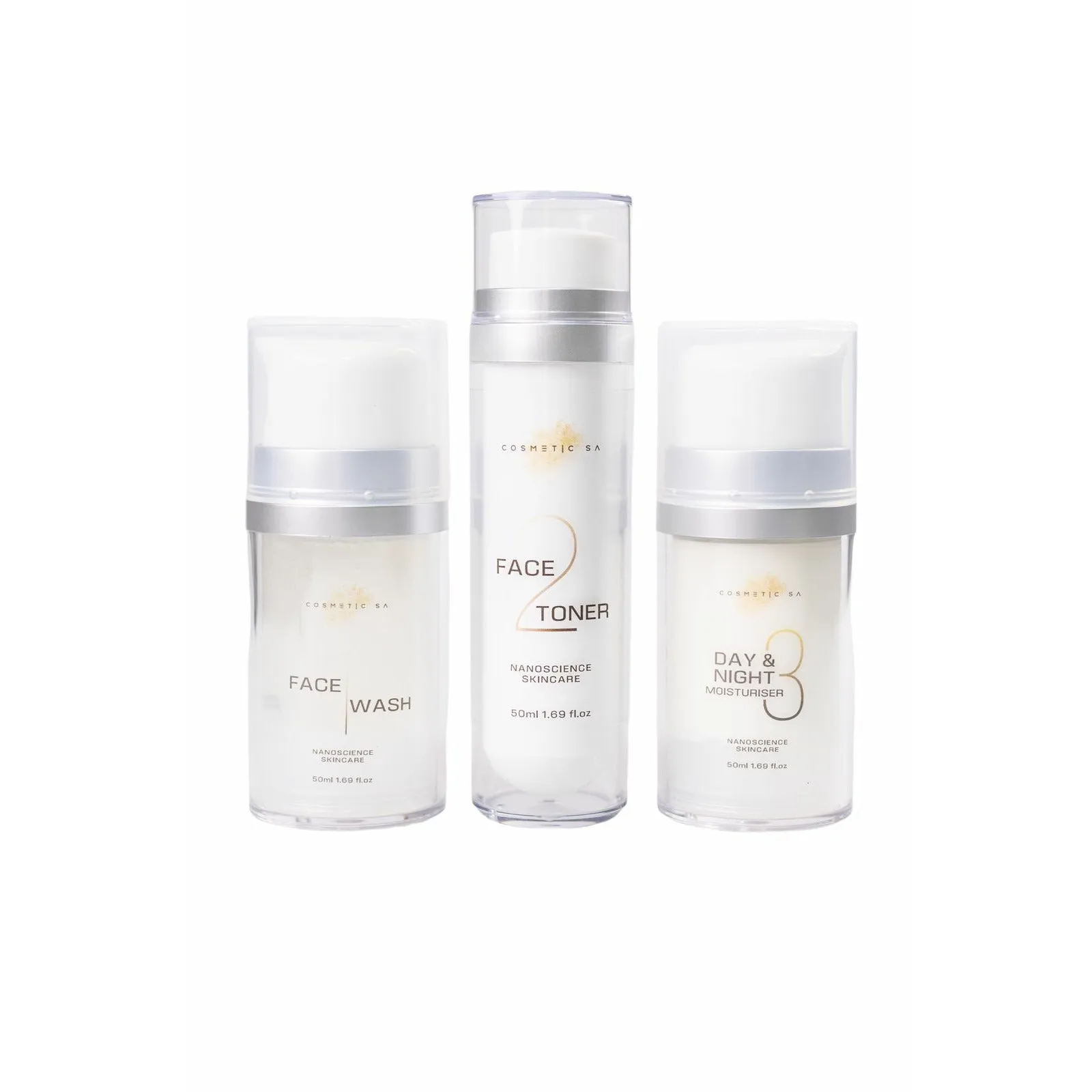 Combo - Cosmetic SA Face Wash, Face Toner & Day/Night Moisturiser