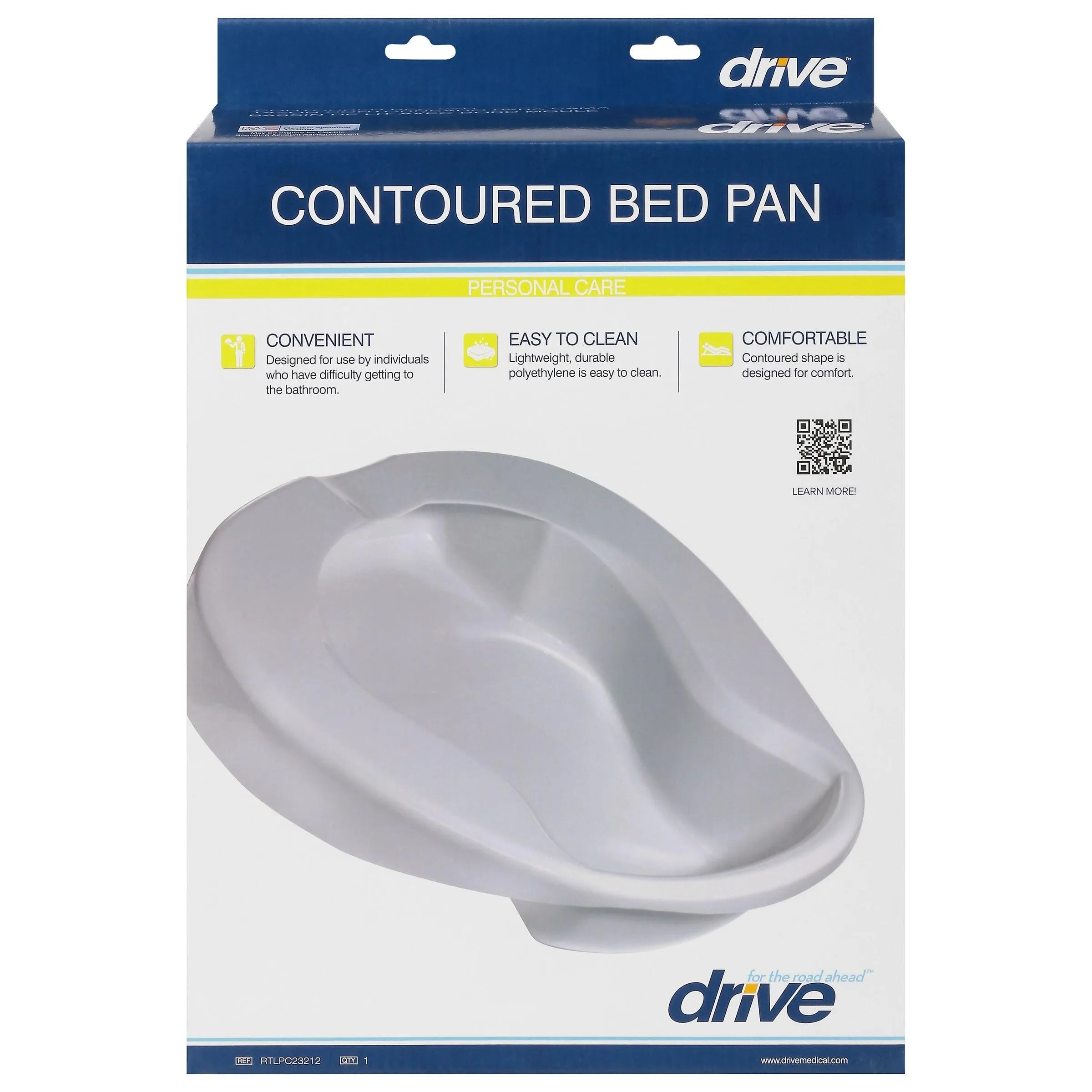 Drive Medical Contoured Bed Pan