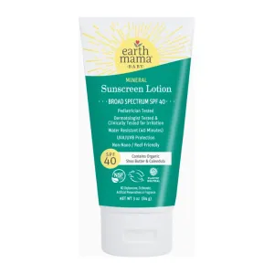 Earth Mama Baby Mineral Sunscreen Lotion SPF 40