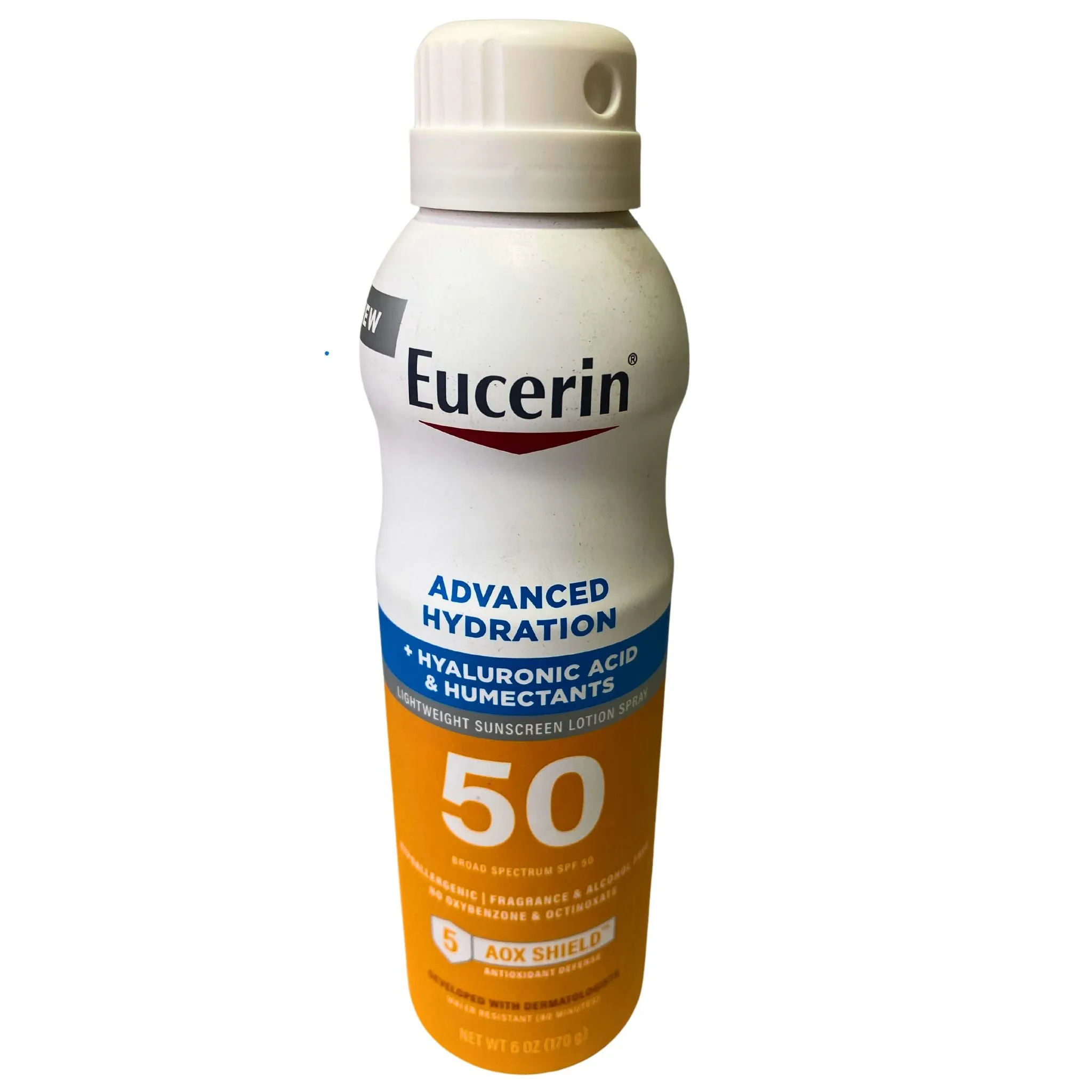 Eucerin Advanced Hydration SPF 50 Sunscreen Spray, Lightweight Sunscreen Lotion Spray 6 Fl Oz Spray Bottle (74 Pcs Lot)