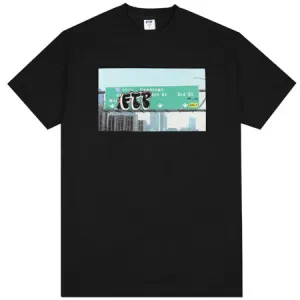 FTP Classic Black Freeway Graphic Tee - Unisex Streetwear T-Shirt