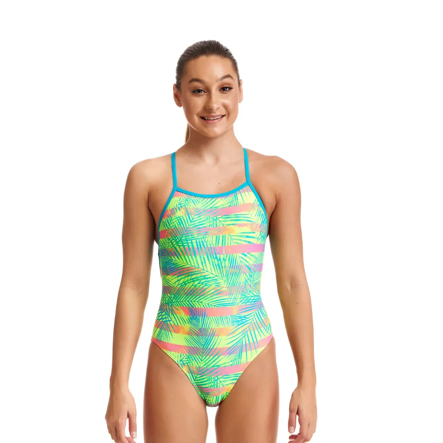 Funkita Girls Strapped In One Piece FS38G - Palm Free