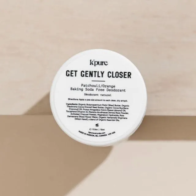 Get Gently Closer | Baking Soda Free Natural Deodorant