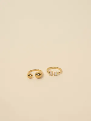 Golden Hour White Stone Ring