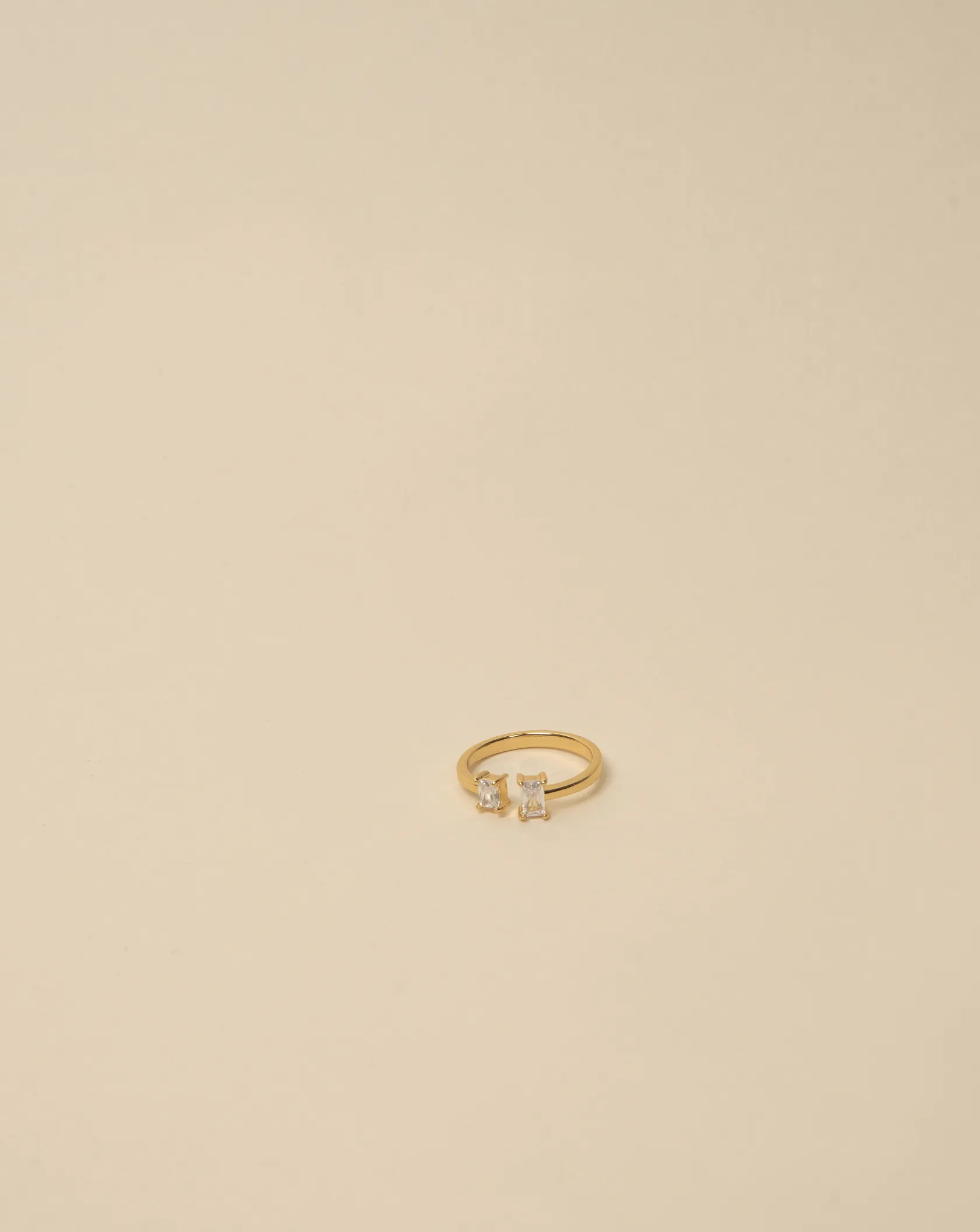 Golden Hour White Stone Ring