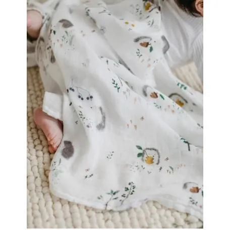 Hedgehog Muslin Swaddle