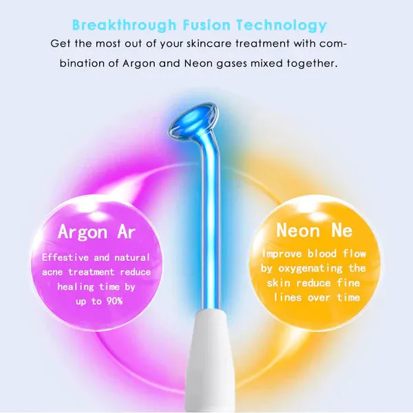 High Frequency Wand - Skin Therapy Wand: Tighten, Treat Acne, Reduce Wrinkles