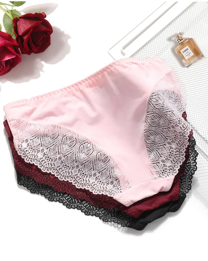 Lace Panties No Show Hipster V-Waist Hipster