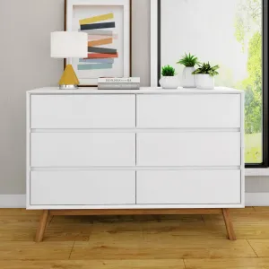 Mid-Century Modern 6-Drawer Dresser