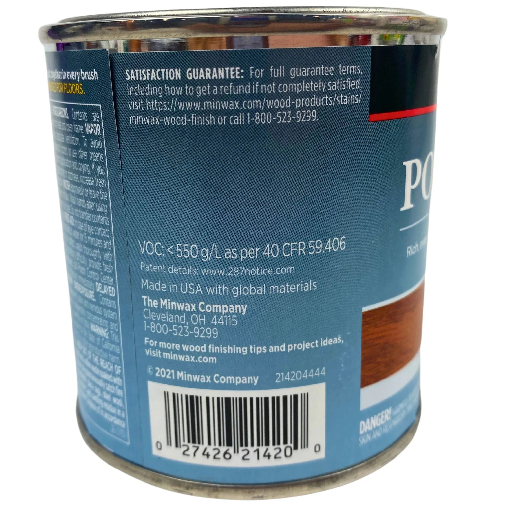 Minwax Premium Oil Since 1904 Polyshades Stain   Poly In One Step Gloss Pecan 8OZ (80 Pcs Lot)