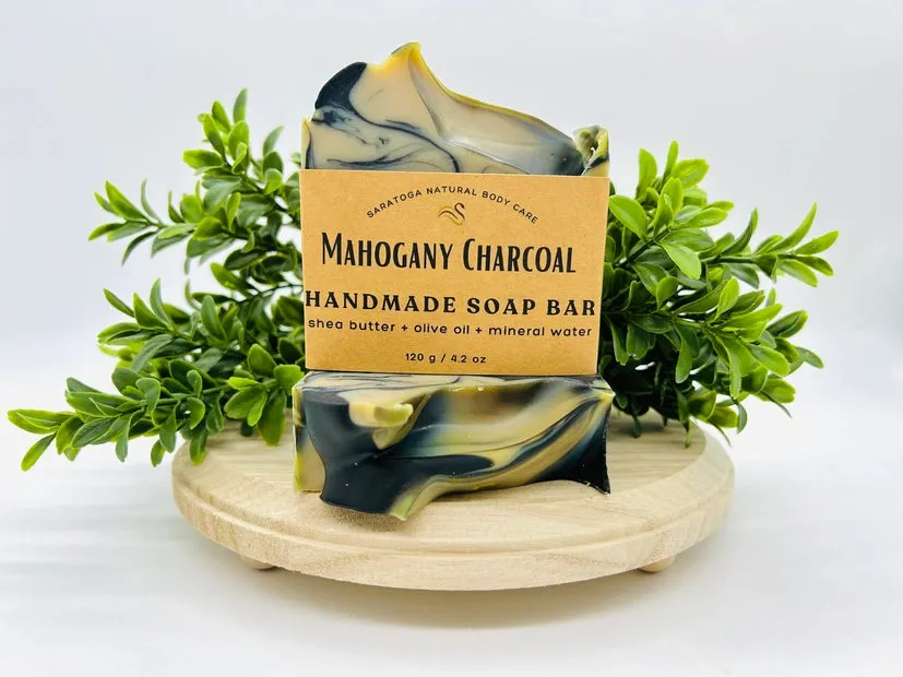 Natural Mahogany Charcoal Bar Soap