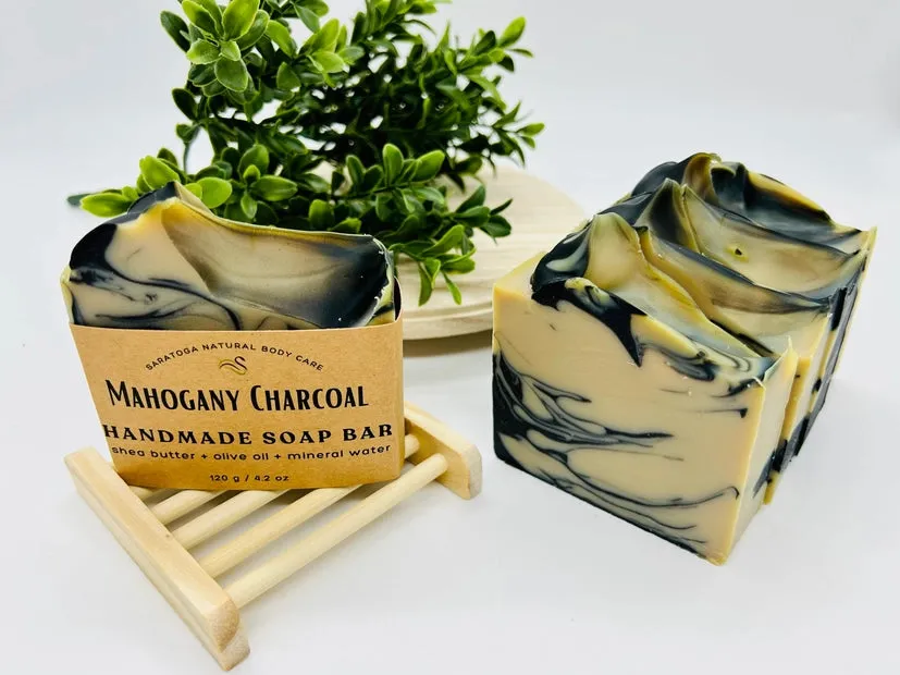 Natural Mahogany Charcoal Bar Soap