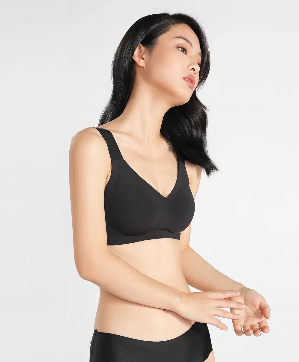 Next To Skin Seam Free Full Coverage V-Neck Bralette