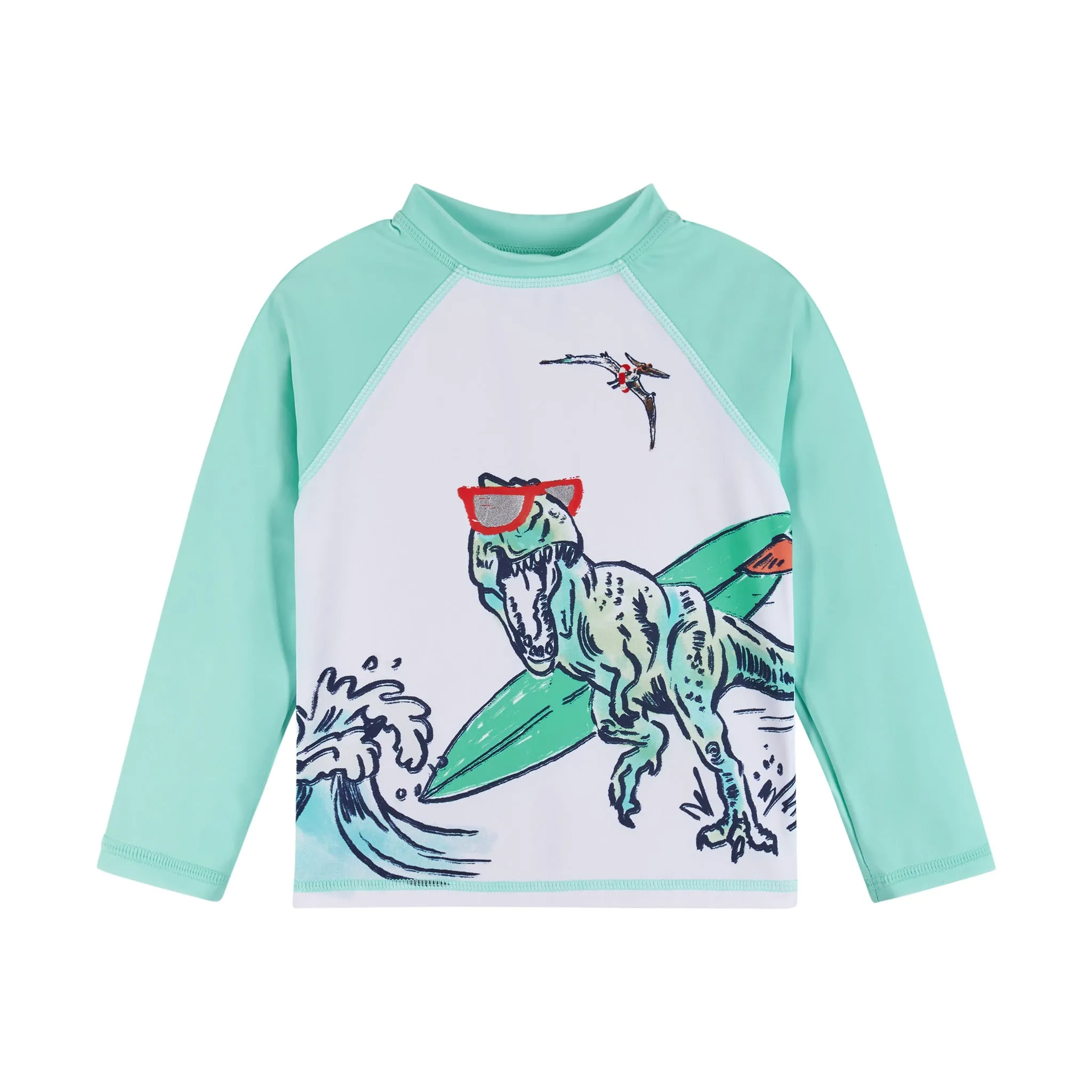 Raglan Rashguard and Boardshort | Dinosaur Graphic