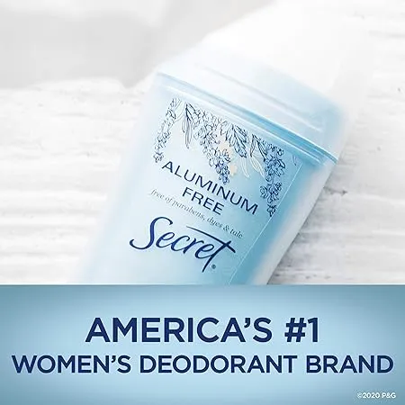 Secret Aluminum Free Deodorant for Women, Coconut Scent  68g