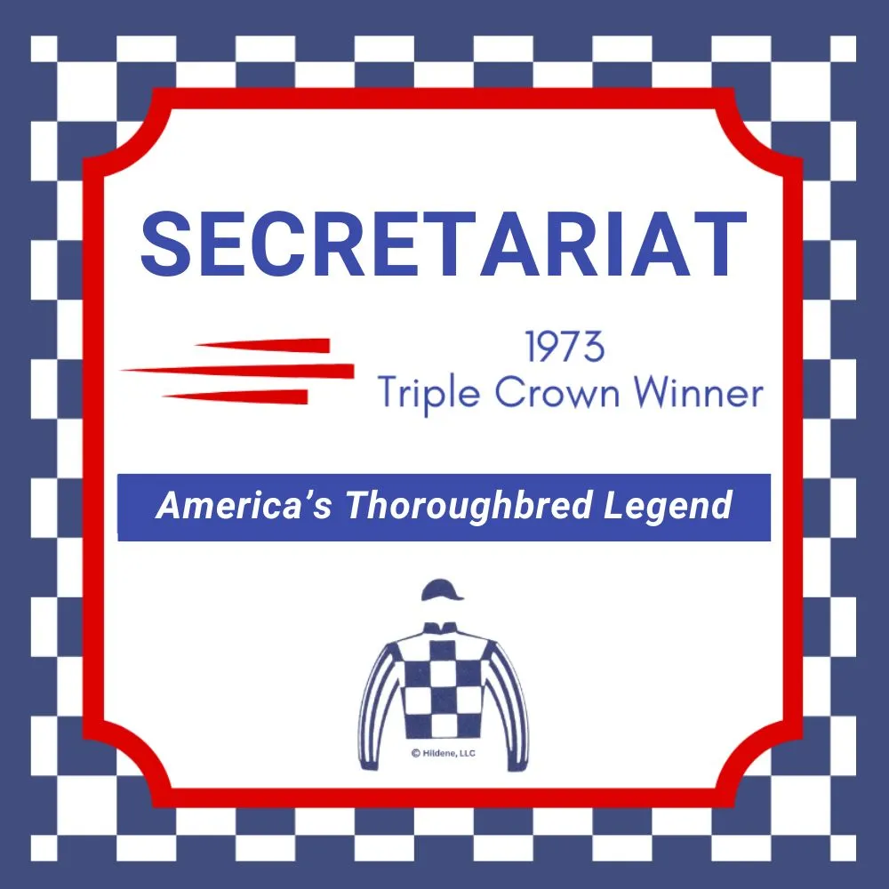 Secretariat Enameled Photo Pendant