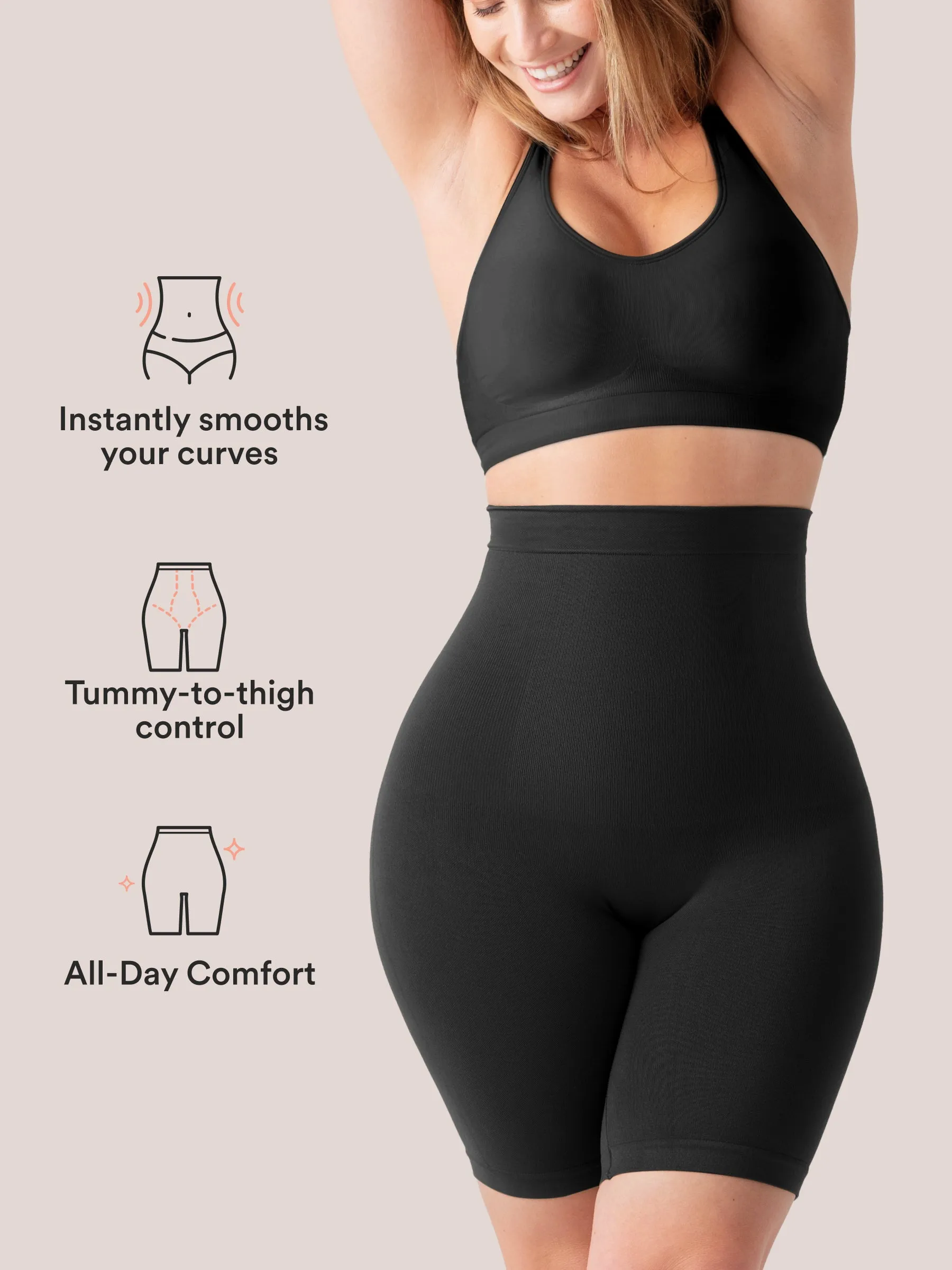 Shapermint Essentials All Day Every Day High-Waisted Shaper Shorts