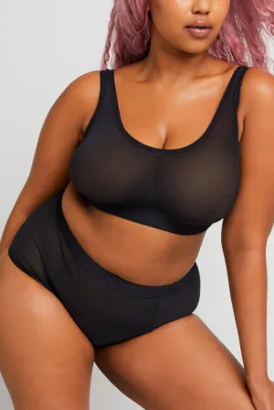 Sieve Bra Top in Black