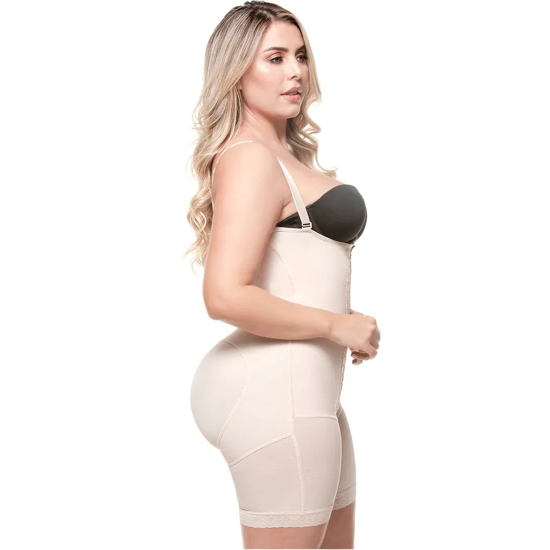 SONRYSE 047BF | Postpartum Post Surgery Compression Garment | Tummy Control Butt Lifter Body Shaper | Daily Use Open Bust Shapewear | Powernet