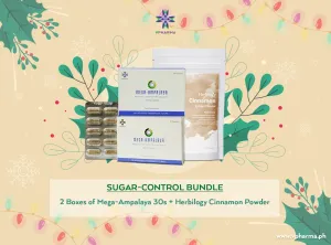 Sugar control bundle:  2 Mega-Ampalaya   Herbilogy Cinnamon extract powder