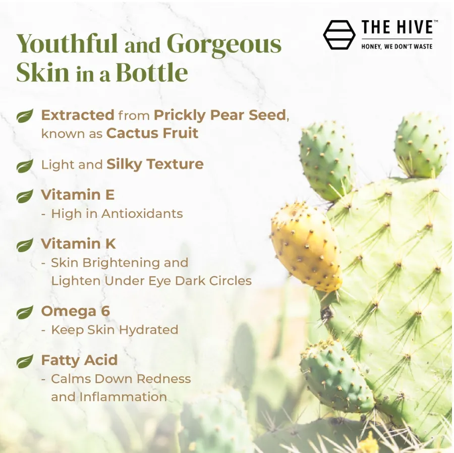 The Hive Virgin Prickly Pear Oil (15ml)