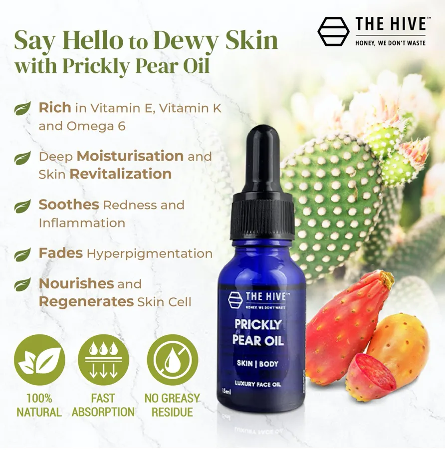 The Hive Virgin Prickly Pear Oil (15ml)