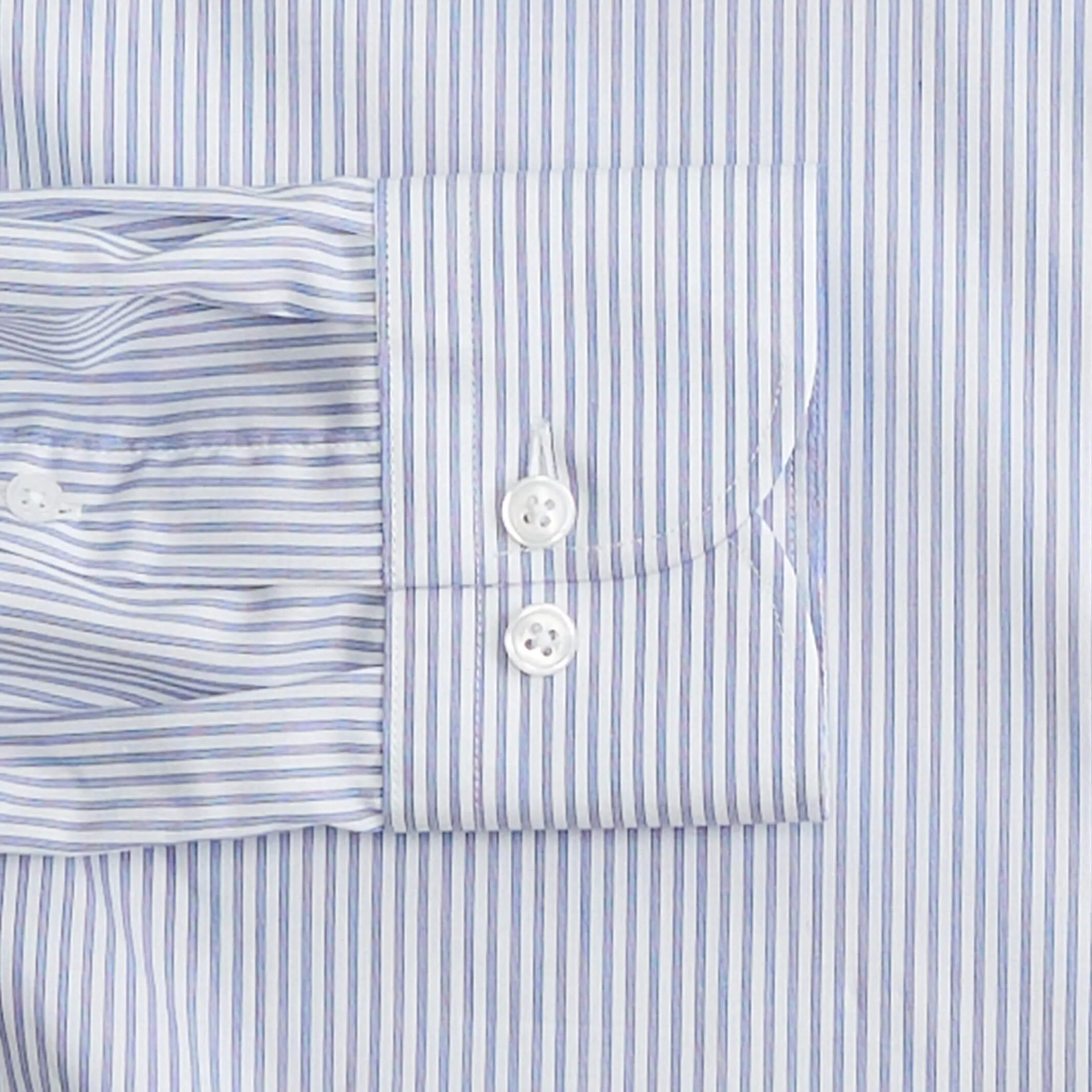 The Navy Kent Stripe Custom Shirt