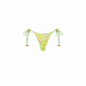 Thong Tie Side Bikini Bottom - Wild Flower