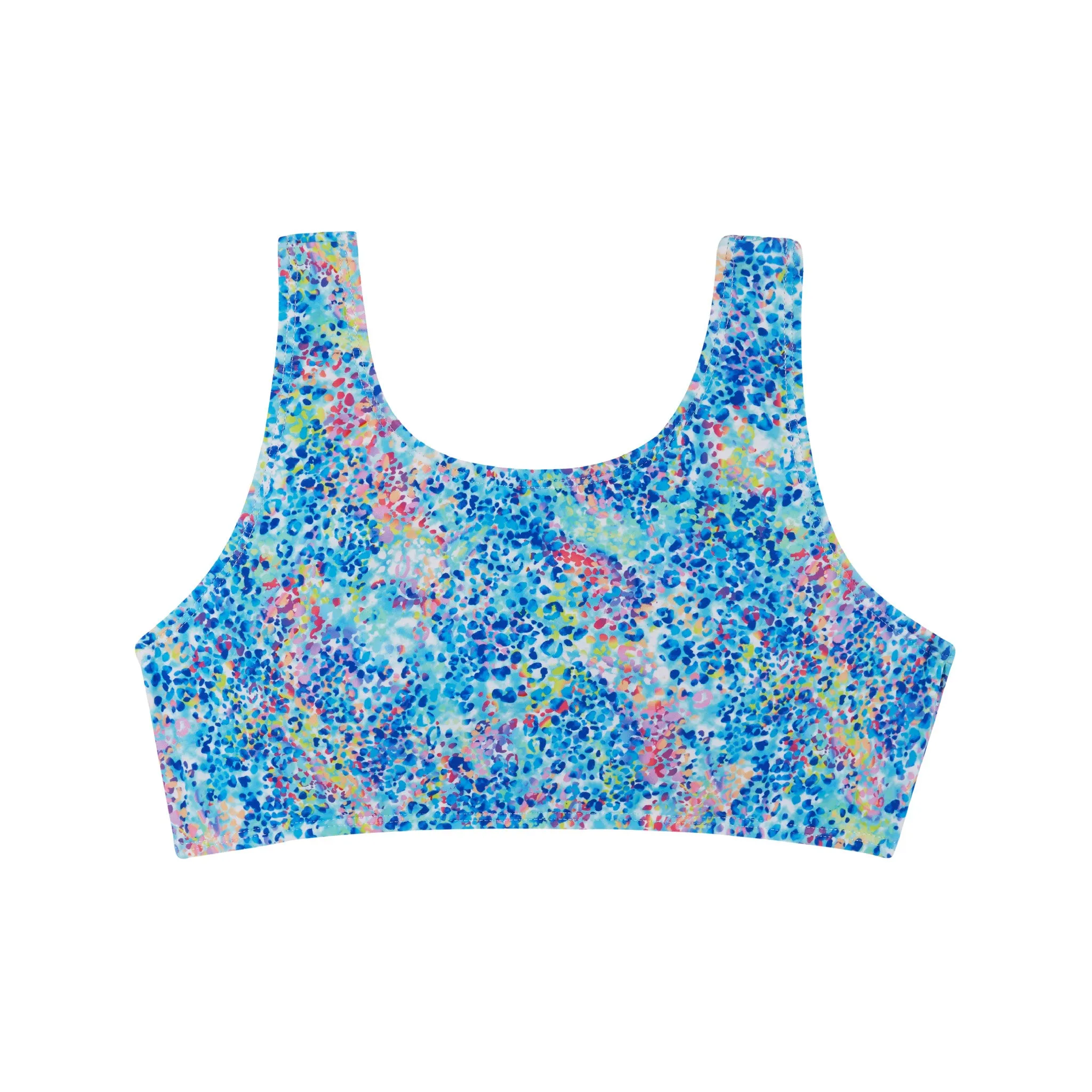 Two-Piece Swimsuit (Size 7-16 Years) | Blue Abstract