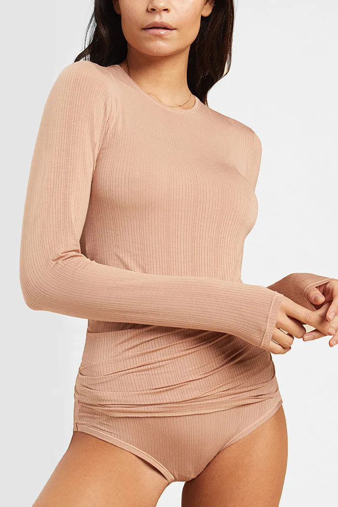 Whipped Long Sleeve in Buff