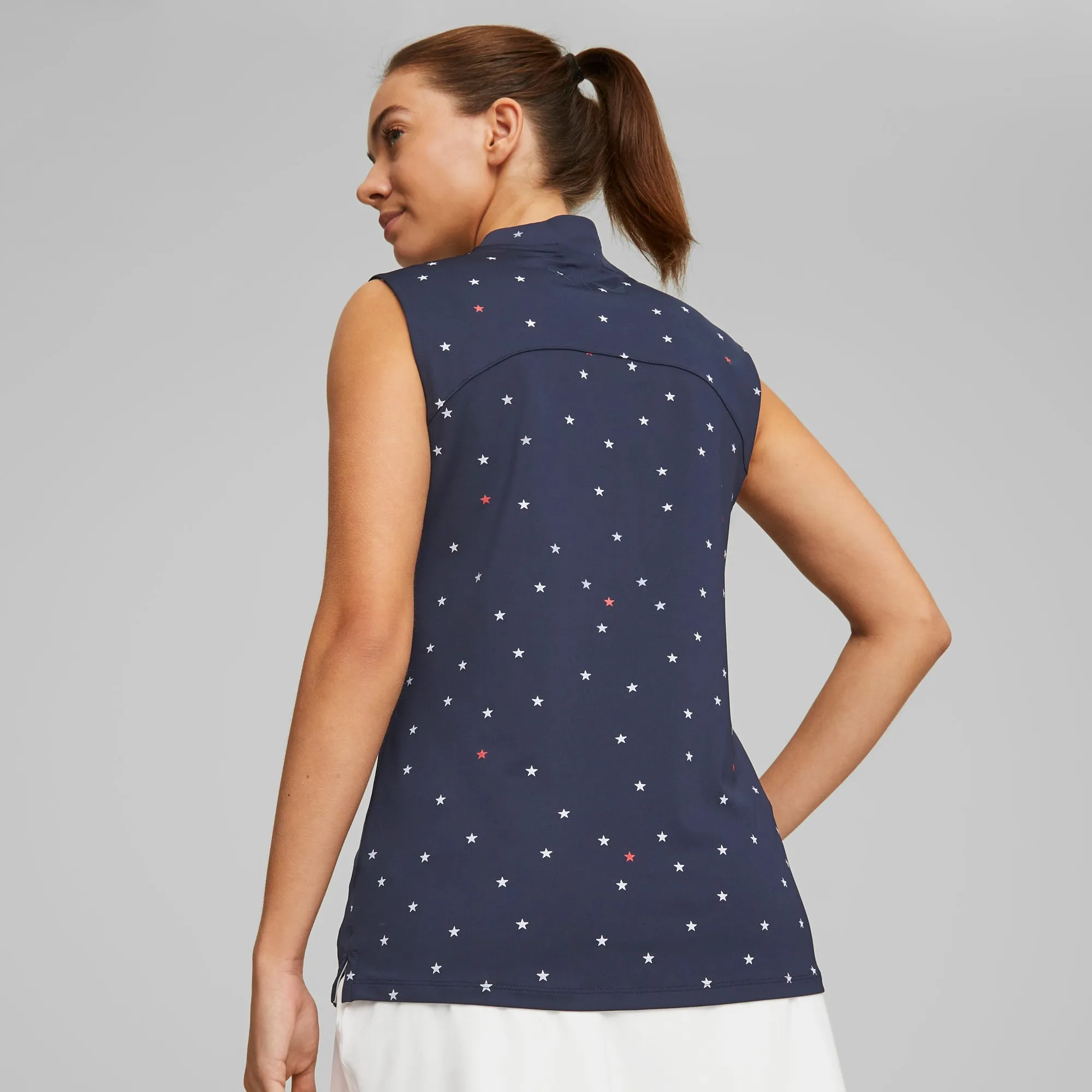 Women's Volition Stars Sleeveless Golf Polo